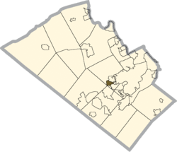 Location in Lehigh County