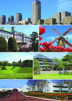 Yukarigaoka apartment complexes Sakura High School Sakura Furusato Square Sakura Castle Hotta residence National Museum of Japanese History