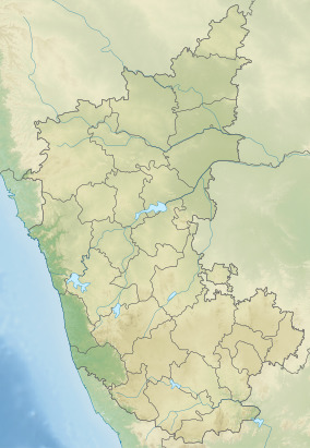 Map showing the location of Kali Tiger Reserve