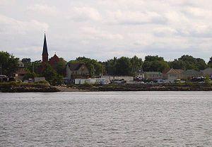 Port Richmond, seen from Bayonne, New Jersey across the Kill Van Kull.