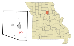 Location of Renick, Missouri