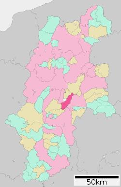 Location of Suwa in Nagano Prefecture