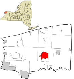 Location in Niagara County and the state of New York.