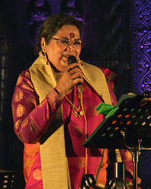 Usha Uthup at Toshali National Crafts Mela, Bhubaneswar, Odisha, 2012