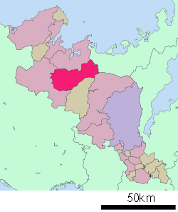 Location of Ayabe in Kyoto Prefecture