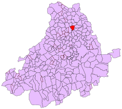 Cabizuela within Ávila province