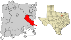 Location within and around Dallas County