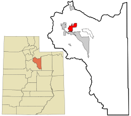 Location within Wasatch County and the State of Utah