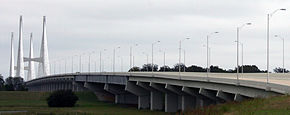 Mississippi River bridge at Greenville MS - Lake Village AR.jpg
