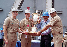 US Navy 020627-N-0382M-001 Battenberg Cup presentation aboard ship.jpg
