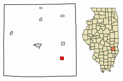 Location of Ste. Marie in Jasper County, Illinois