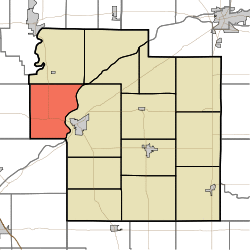 Location of Tippecanoe Township in Carroll County