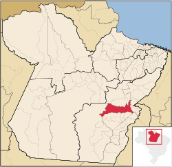 Location of Marabá in the State of Pará