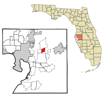 Location in Hillsborough County and the state of Florida