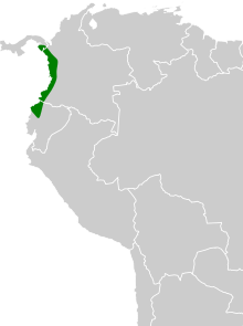 Carpodectes hopkei map.svg