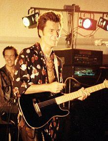 Adamson with Big Country in 1991.