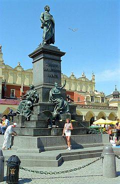 Adam Mickiewicz Monument, Kraków.jpg