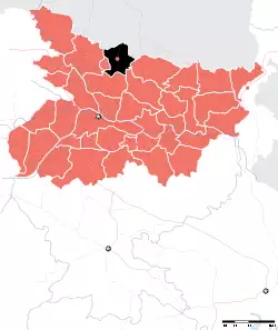 Location of Sitamarhi district in Bihar