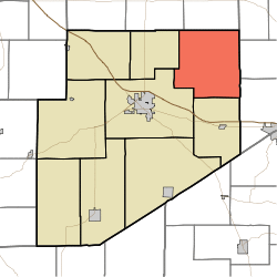 Location of Fugit Township in Decatur County