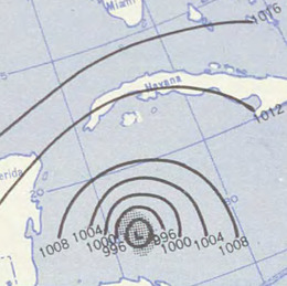 Hurricane Janet analysis 28 Sep 1955.png