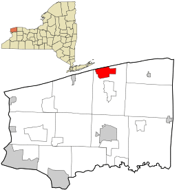 Location in Niagara County and the state of New York.