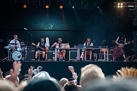 Eläkeläiset at the Ilosaarirock festival in 2013.