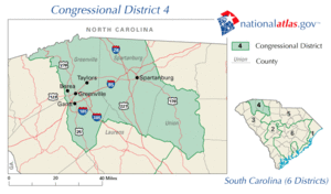 United States House of Representatives, South Carolina District 4 map.png