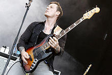 Richard Jones performing at the NovaRock festival, 2013