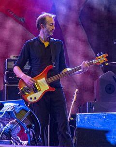 Osman performing with Suede at Lokerse Festival in Lokeren, Belgium in 2012