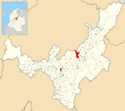 Location of the municipality and town of Santa Rosa de Viterbo in the Boyacá Department of Colombia