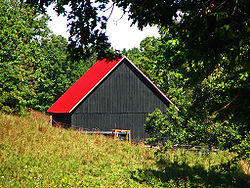 A barn in the township