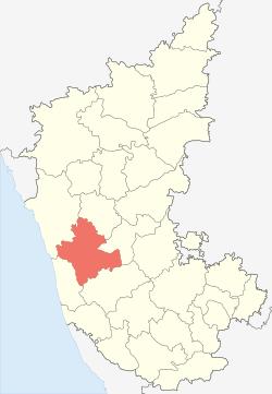 Location of Shimoga