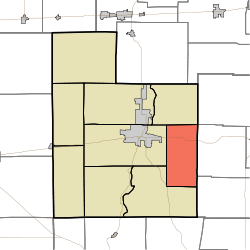 Location of Jennings Township in Fayette County