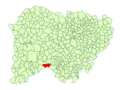 Location in Salamanca