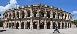 Old Roman Amfitheater of Nimes from the Southside - panoramio.jpg