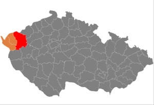 District location in the Karlovy Vary Region within the Czech Republic