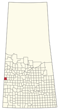 Location of the RM of Heart's Hill No. 352 in Saskatchewan