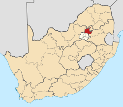 Location in Gauteng