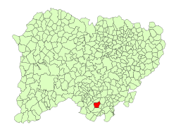 Location in Salamanca