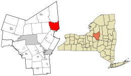 Location in Oneida County and the state of New York.