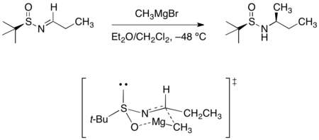 Sulfinyl aldimine grignard addition.png