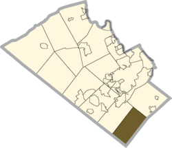 Location in Lehigh County