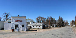 Washington Avenue in Orchard, Colorado.