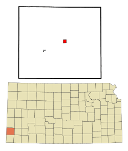 Location with Stanton County and Kansas