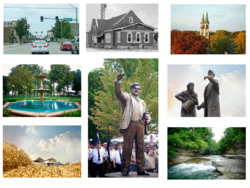 Images representing the city of Streator, Illinois.