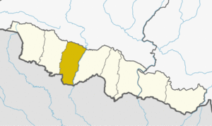 Rautahat District (dark yellow) in Province No. 2