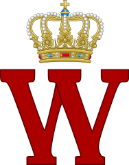 Royal Monogram of King Wilhelm II of Wurttemberg.svg