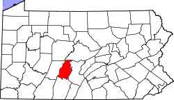 Map of Blair County, Pennsylvania
