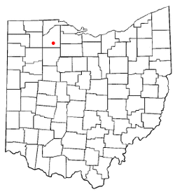Location of Jerry City, Ohio