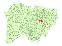 Location in Salamanca